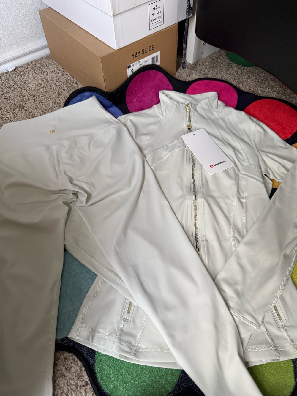 lululemon athletica Women's Cream Full-Zip Utility Jacket